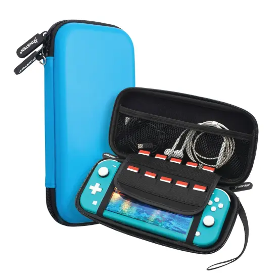 For Nintendo Switch Lite Carrying Case Cover, Protective Travel Hard Shell for Girls Boys, Blue {1}