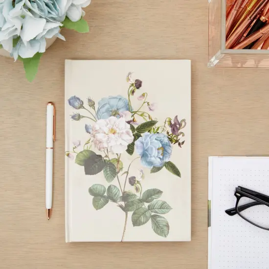 Dotted A5 Hard Cover Journal Notebook for Writing, Floral (5.5 x 8 In, 2 Pack) Multicolor {2}