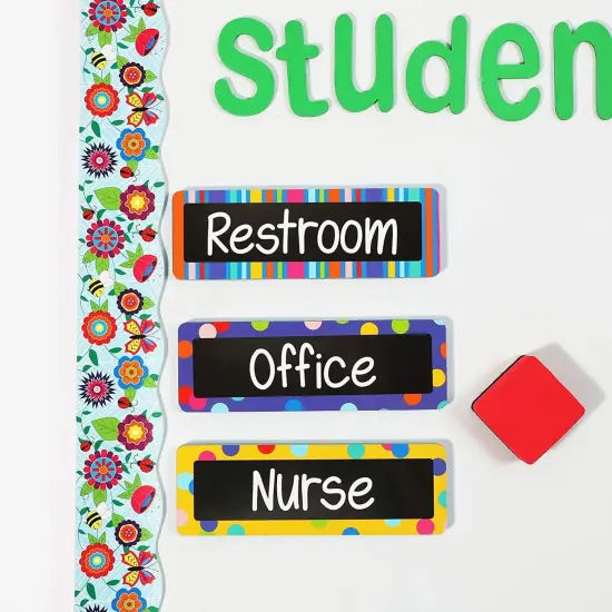 Magnetic Hall Pass for Whiteboard, Teacher Supplies for Classroom (6 Pack) Multicolor {3}