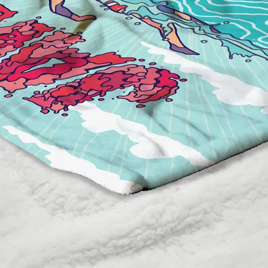 Universal Jaws Silk Touch Sherpa Throw Blanket Squiggle Poster {5}