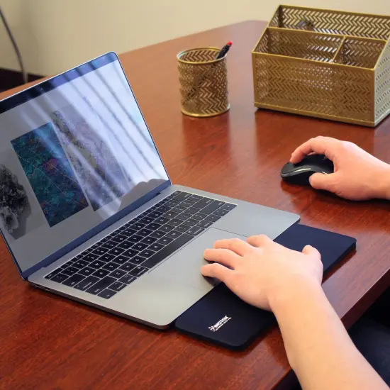 Keyboard Wrist Rest Pad Ergonomic Support for Computer Laptop Typing, Black, 11" x 3.5" {7}