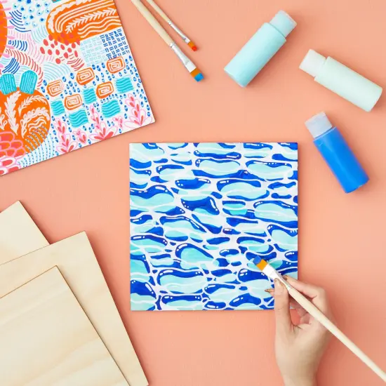 8 Pack Thin 8x8 Wood Squares for DIY Crafts, Unfinished 1/8 Inch Basswood Plywood for Laser Cutting, Wood Burning Brown {3}