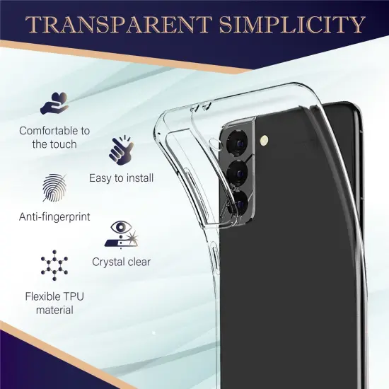 Insten Clear Case For Samsung Galaxy S21 Plus 5G 6.7 inch Soft TPU Phone Case, Shock Absorbing Anti-Scratch Protective Cover {5}