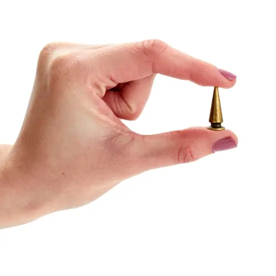 150-Piece Bronze Spikes and Studs Set, 13 Assorted Shapes with Screws, Phillips Screwdriver, Hole Punch Tool, and Plastic Storage Case for Crafts and Clothing Decorations Brown {3}