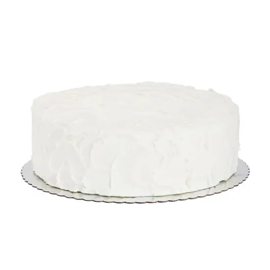 12-Pack Cake Boards 12 Inch, Elegant Round Scalloped Boards for Bakeries, Baking Desserts, Cake Decorating, Sturdy Cardboard Material, Disposable (Silver, 12x12x0.08 in) {7}