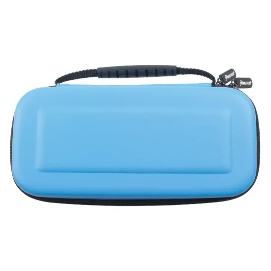 Carrying Case For Nintendo Switch & OLED Model Console with 10 Game Slots, Portable Travel Case Fit for Joycon and Adapter, Hard Shell Pouch with Handle (Blue) {5}