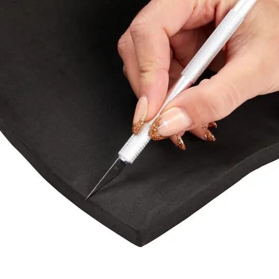 Bright Creations 10mm EVA Foam Sheets for Costumes, and Decorations, EVA Foam Cosplay Supplies, High Density 100 kg/m3 Black Foam Sheet for Crafting DIY Projects, 14 x 39 inches {6}