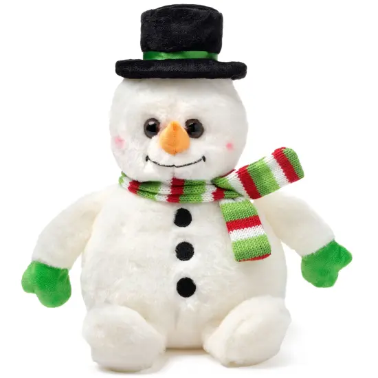 Bearington Big Snowball Snowman Plush, 14 Inch Snowman Stuffed Animal, Ideal Stuffed Christmas Animals Gift for Toddlers, Kids & Teens, For Ages 3-14 White {1}