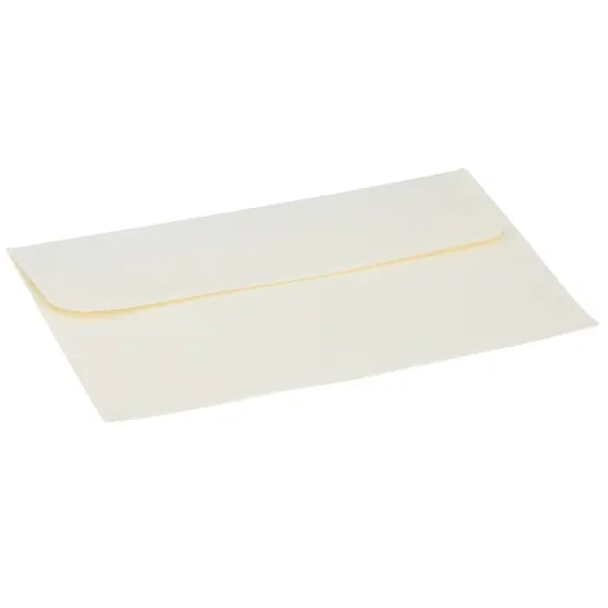 50 Pack 4x6 Ivory Envelopes for Invitations, Wedding, A6 Size with Gold Lining and Self Adhesive Peel and Stick White {5}