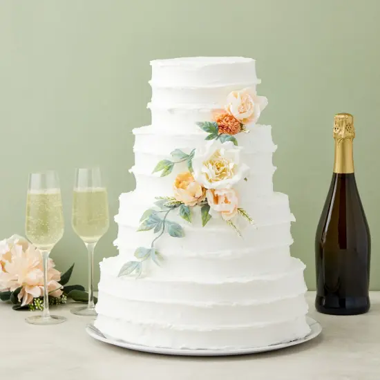 Set of 4 Round Foam Cake Dummies in Varying Sizes for 16" Tall Fake Wedding Cake (6, 8, 10, and 12 in) White {2}