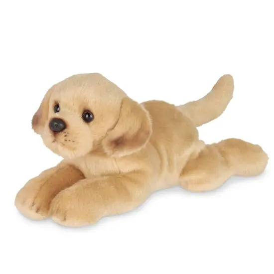 Bearington Collection Lil' Tanner The Labrador Stuffed Puppy, 8 Inch Yellow Lab Stuffed Animal, For Ages 3-14 Gold {1}