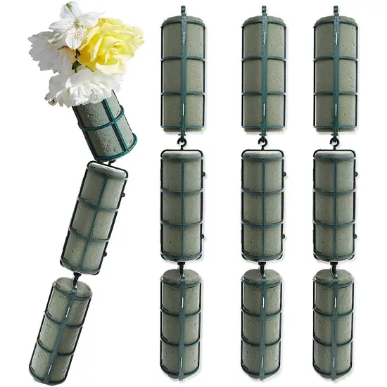 12 Pack Wet Floral Foam Garland for Artificial Flower Arrangements, Centerpieces, Wedding Decorations, 2x5 Per Piece {1}