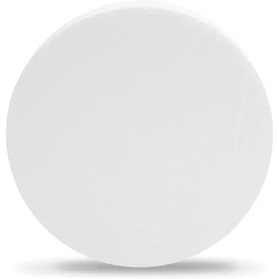 Foam Circles for Arts and Crafts Supplies (8 x 8 x 2 in, 3 Pack) White {4}