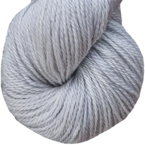 Slinky Malinky Superwash Merino Sock Yarn with Tencel - Silky & Strong. Pacific Northwest Hand Dyed. Fingering Weight #1. Silver 2 pack {2}