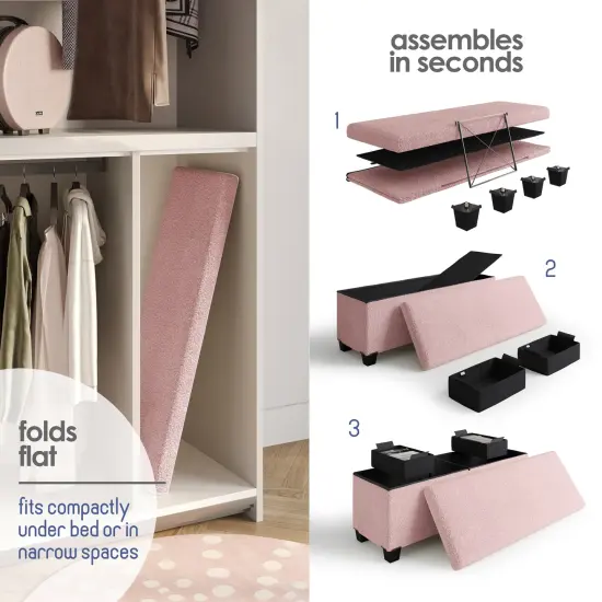 StorageBud Ottoman with Storage for Living Room {4}