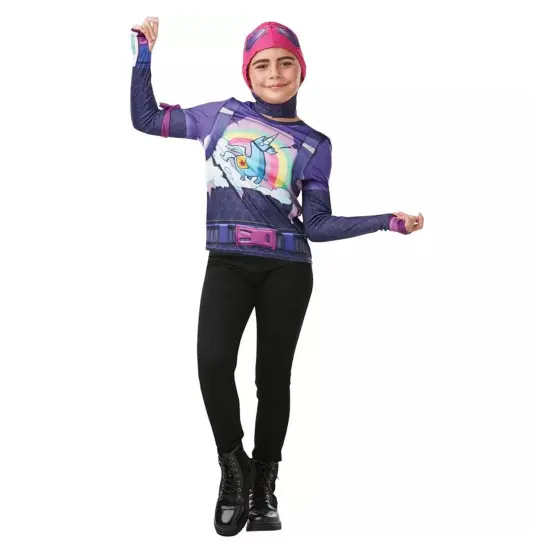 Fortnite Brite Bomber Teen Costume Top & Cap {1}