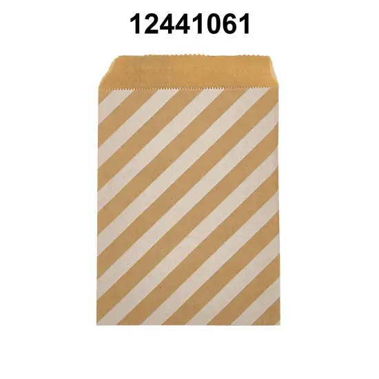 Durable White Paper Merchandise Bags 6 3/8" x 8 1/2" Diagonal {3}