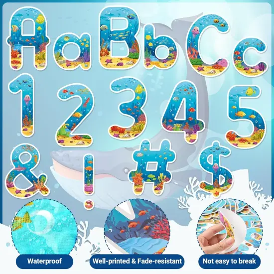 231 Pcs Under The Sea Letters Combo Pack Set Ocean Alphabet Letters {3}