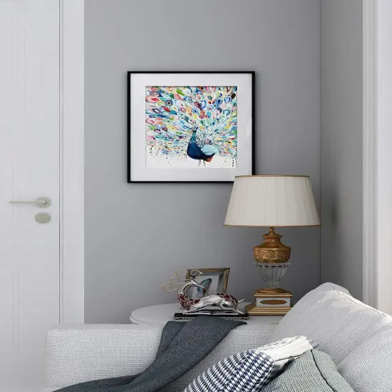 Paint by Number for Adults Peacock Adult Paint by Number Kits on Rollded Canvas Colorful Animal Drawing Acrylic Beginner Paintwork DIY Crafts Without Frame 16x20 Inch {2}