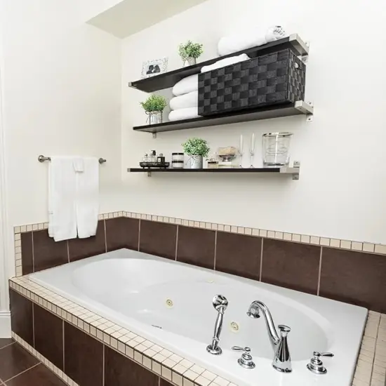 Small Fake Plants in Farmhouse Galvanized Metal Pots 3 Pack Potted Artificial Plant Eucalyptus for Laundry Room Bathroom Shelf Table Decor {4}