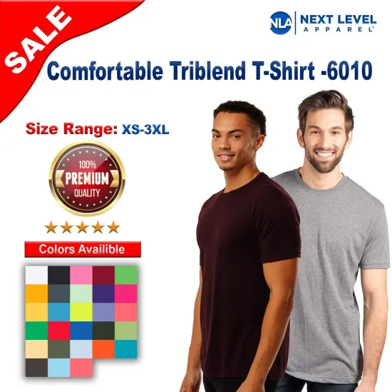 Next Level&reg; Comfortable Triblend T-Shirt The Ultimate Blend of Comfort and Style Vintage purple {3}