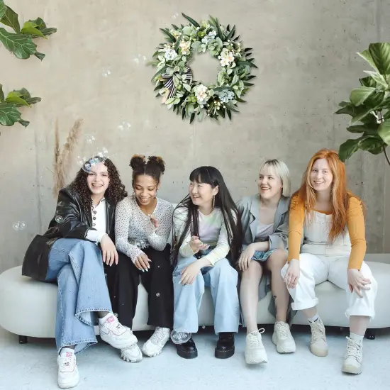 Lambs Ear Wreaths for Front Door Year Round, 20 Inch Green Artificial Wreath for Spring Summer Farmhouse Porch Indoor Outdoor Decor {2}