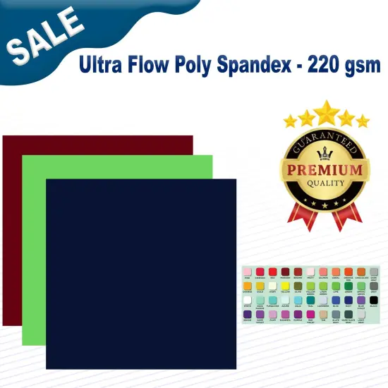 Ultra Flow Poly Spandex - 220 gsm Red {2}