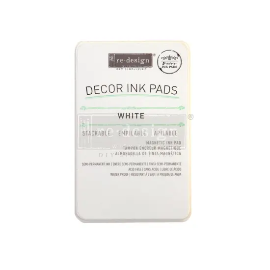 Redesign Decor Ink Pad - White - magnetic ink pad ink  {1}