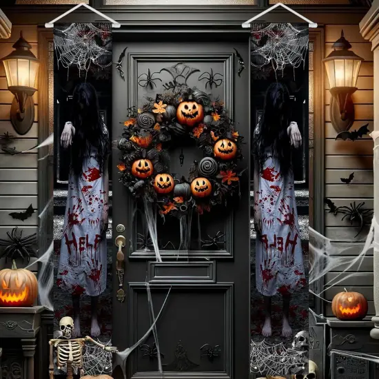 Halloween Porch Signs - Scary Ghost {2}