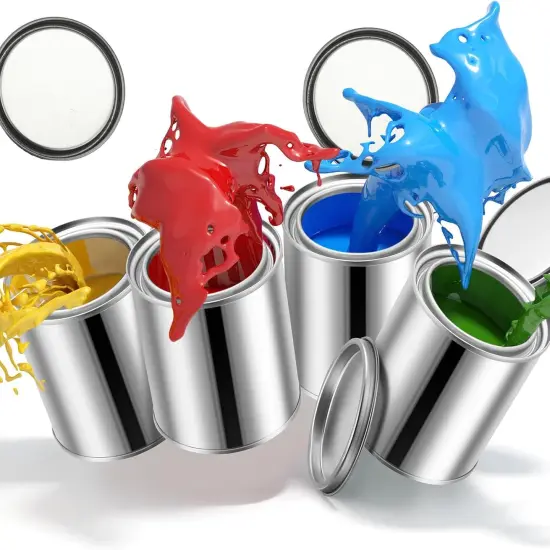 16 Pack Metal Paint Cans with Lids {5}