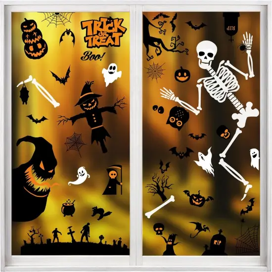 9 Sheets Window Clings Decals - Halloween Monster {2}