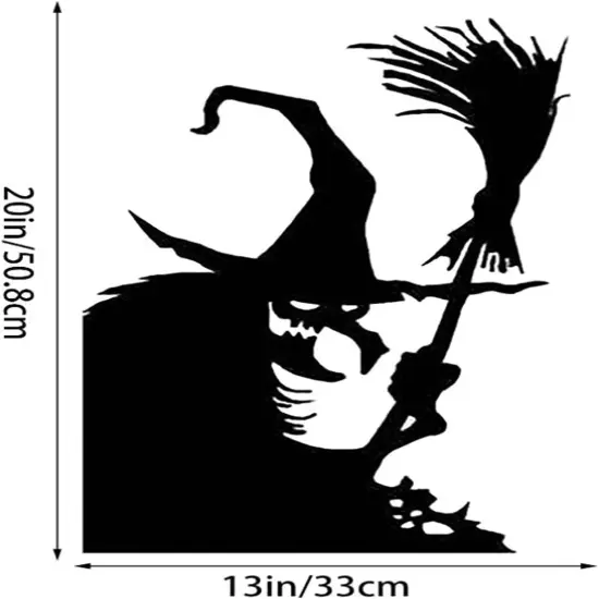 Halloween Giant Witch Window Posters {3}