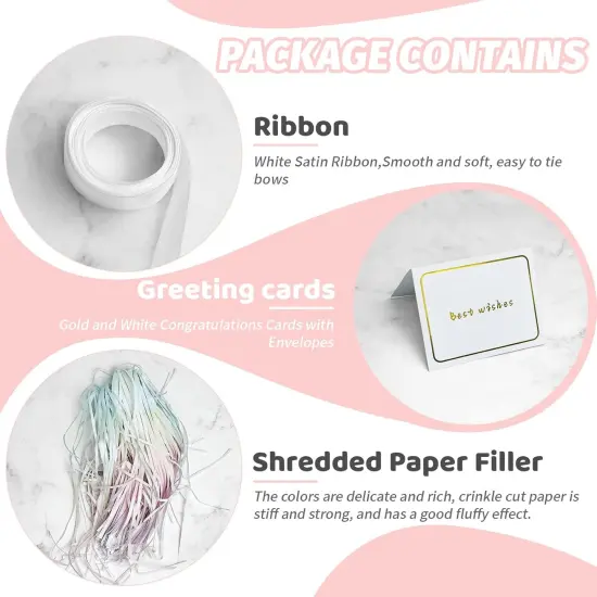 10" Gift Boxes,Pink Gift Box with Lid and Shredded Paper Fill,Present Box,Birthday gift box,Perfect For Packaging Christmas Valentine's Day Family or Business. {3}