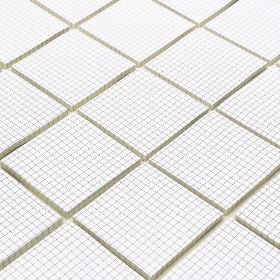 (12 Pad) Lined Grid Sticky Notes, Self-Stick Notes, Easy to Post for School, Office, Notebook, White Color Pads/Pack {3}