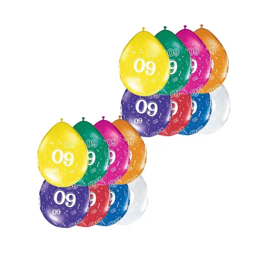 60 A Round Jewel Assortment Latex Balloons 11" Birthday Anniversary Party Balloons {3}