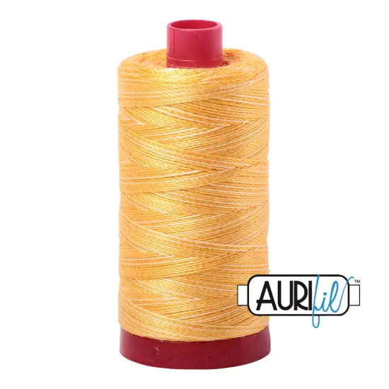 Golden Glow - Variegated (3920) | 12wt Large Spool (325M / 356Y) | Aurifil Thread {1}