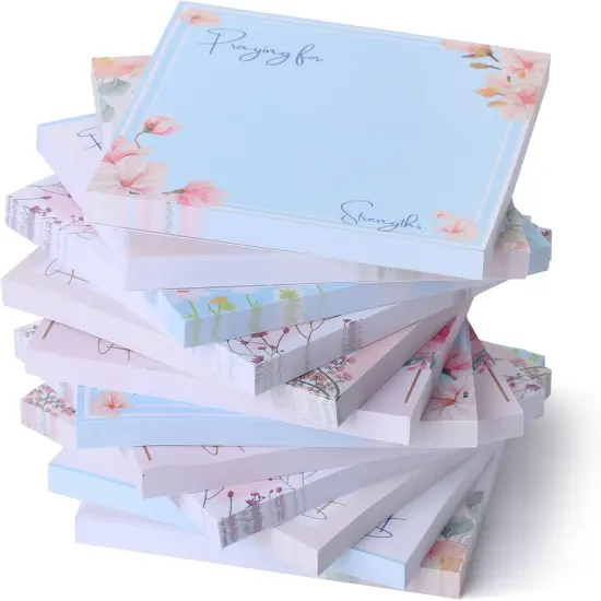 Floral Sticky Notes, 12 Pads, Aesthetic Colorful Sticky Notes in Bulk {1}