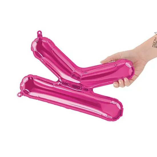 NorthStar Balloons&reg; 16 Inch Letter K Magenta Air Fill Only {5}