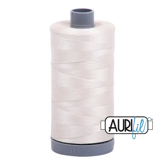 Silver White (2309) | 28wt Large Spool (750M / 820Y) | Aurifil Thread {1}