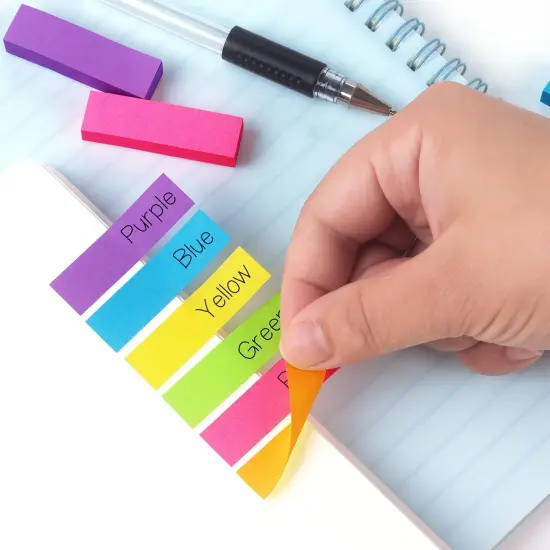 30 Pads Sticky Notes Flags Tabs Page Markers 6 Bright Color Sticky Index Tabs Page Flags 80 Sheet/Pad {4}