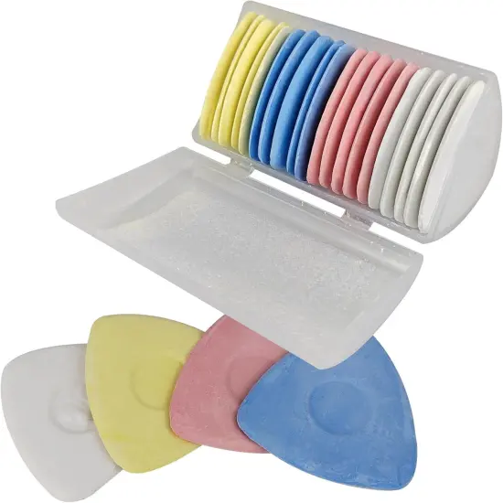20 Pack Triangle Tailor's Fabric Chalk (Multicolor) {3}
