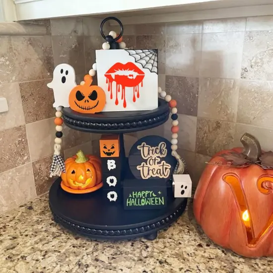 Halloween Paint Stencil for Painting on Wood Ornaments Wood Slice(Halloween) {5}