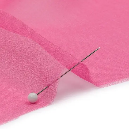 1 Yard Carmine Rose Premium Silk Chiffon Fabric Lightweight for Dresses 54 Inch Width {1}