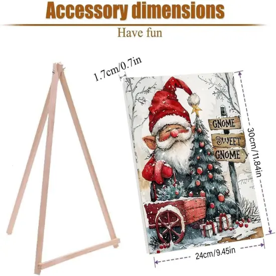 Christmas Paint by Numbers Kit - 9.45x11.8 Inch {4}
