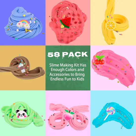 58 Pack Mini Butter Slime Kit {2}