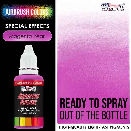 Magenta Pearl, Pearlized Special Effects Acrylic Airbrush Paint, 1 oz. {2}