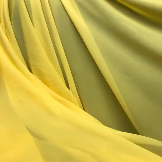 1 Yard Yellow Chiffon Fabric Lightweight Material For Dresses Event Decor Draping Crafts Veils And Overlays 59/60 Inch Wide {2}
