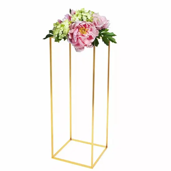 Flower Stand Gold Metal Display Pedestal Party Wedding Home Decor Pillar Stand {1}