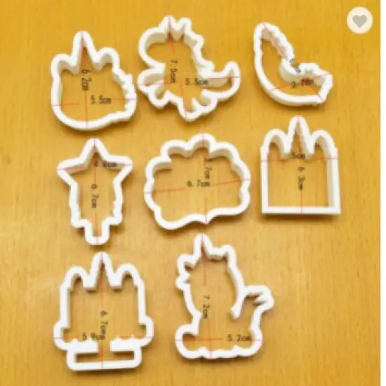 Magical cookie cutters unicorn 8 piece {2}