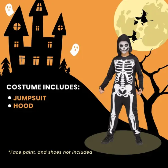 Skele Jumpsuit Child Costume {6}